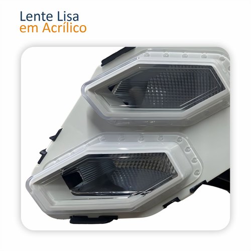 Par Farol Auxiliar Milha Vw Polo Gts 2024 2025 Com Chicote