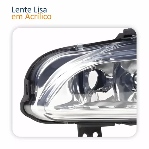 Farol Auxiliar De Milha Fiat Strada 2020 2021 2022 Lado Direito Passageiro