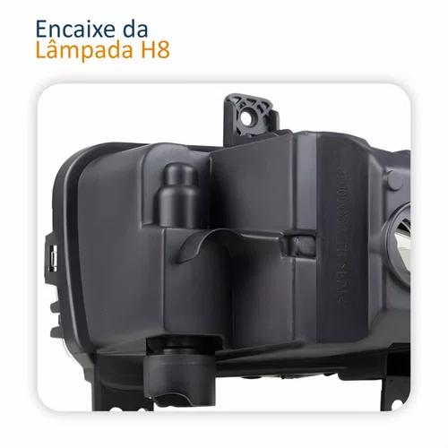 Farol Auxiliar De Milha Fiat Strada 2020 2021 2022 Lado Direito Passageiro