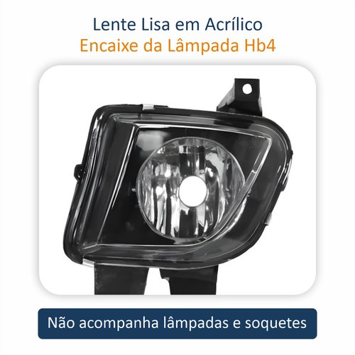 Farol Auxiliar De Milha Gm Prisma 2007 Até 2012 Lado Esquerdo Motorista
