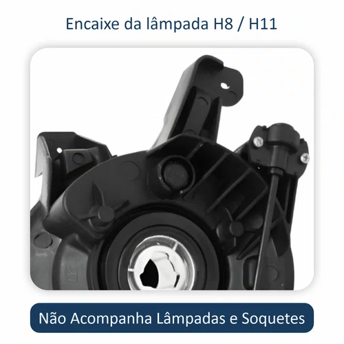 Farol Auxiliar De Milha Hyundai Hb20 2012 Até 2015 ARTEB Lado Direito Passageiro