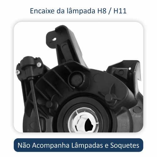 Farol Auxiliar De Milha Hyundai Hb20 2012 Até 2015 Lado Esquerdo Motorista