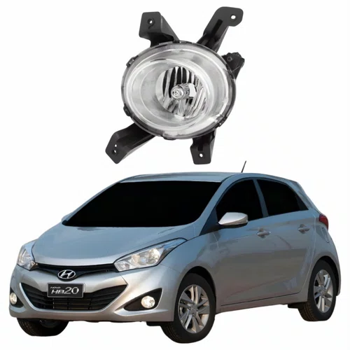 Farol Auxiliar De Milha Hyundai Hb20 2012 Até 2015 Lado Esquerdo Motorista
