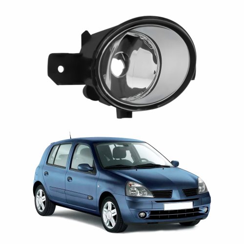 Farol Auxiliar De Milha Renault Clio 2003 Até 2012 Lente de Vidro Lado Direito Passageiro