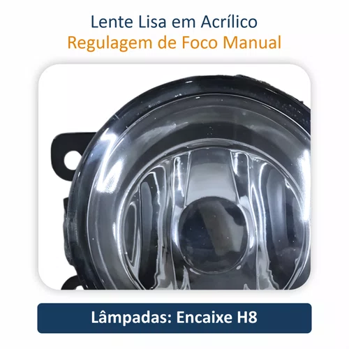 Farol Auxiliar De Milha Renault Sandero Lente Acrílico