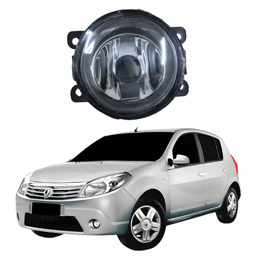 Farol Auxiliar De Milha Renault Sandero Lente Acrílico