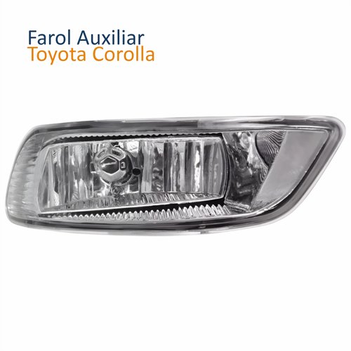 Farol Auxiliar De Milha Toyota Corolla 2005 2006 2007 2008 Lado Esquerdo Motorista