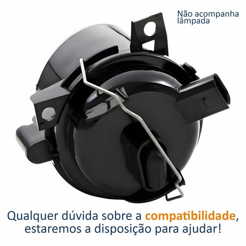 Farol Auxiliar De Milha Vw Fox 2003 Até 2010 Lado Direito Passageiro