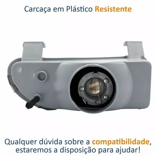 Farol Auxiliar De Milha Vw Gol G2 1995 Até 1999 Lado Esquerdo Motorista