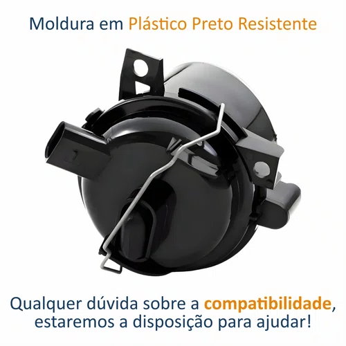 Farol Auxiliar De Milha Vw Gol G4 2005 Até 2008 Fox 2003 Até 2010 Polo 2003 Até 2006 Sem Defletor Lado Esquerdo Motorista
