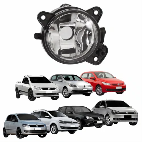 Farol Auxiliar De Milha Vw Gol Saveiro G5 2009 Até 2013 Voyage G5 2009 Até 2012 Golf 2007 Até 2013 Polo 2007 Até 2012 Fox Spacefox 2011 Até 2014 Lado Direito Passageiro