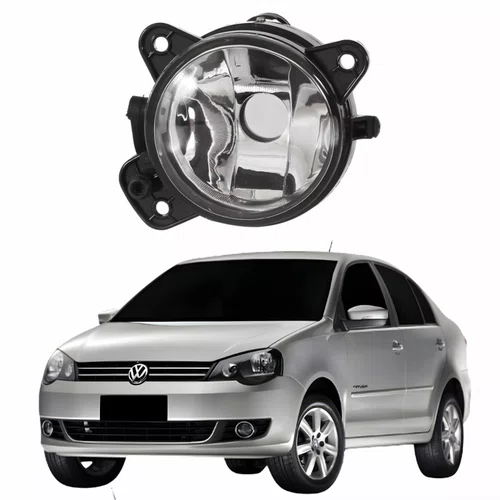 Farol Auxiliar De Milha Vw Polo 2007 Até 2012 Lado Esquerdo Motorista