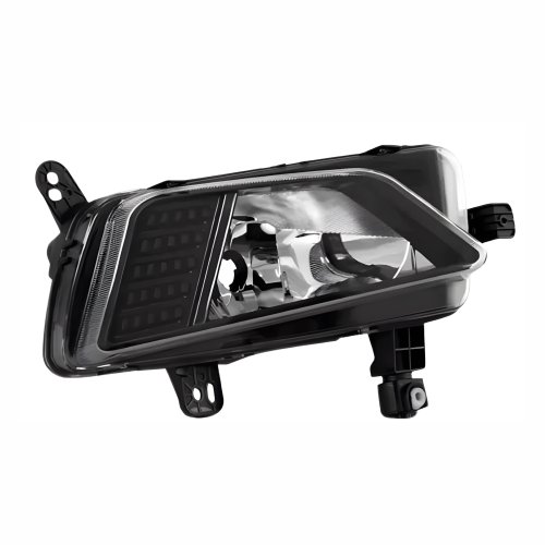 Farol Auxiliar de Milha Vw Polo 2017 Até 2022 Máscara Preta Lado Direito Passageiro