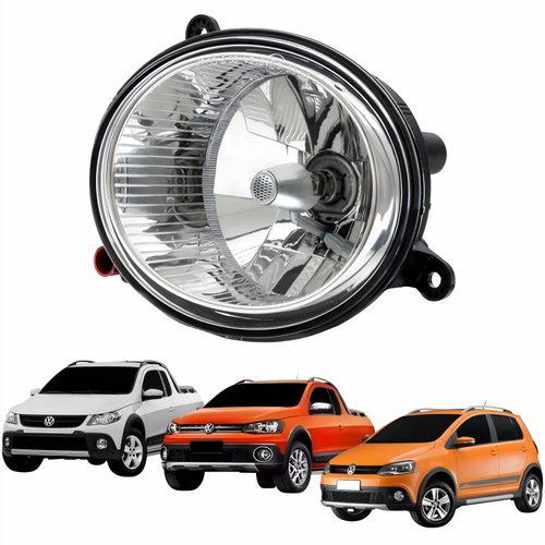 Farol Auxiliar De Milha Vw Saveiro Cross G5 2009 Até 2013 Saveiro Cross G6 2013 Até 2016 Crossfox 2011 Até 2014 Original Arteb Lado Esquerdo Motorista