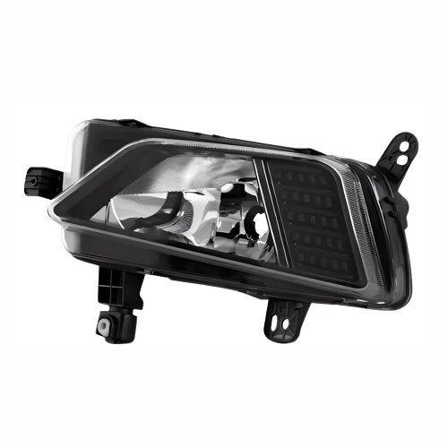 Farol Auxiliar de Milha Vw Virtus 2017 Até 2022 Máscara Preta Lado Esquerdo Motorista
