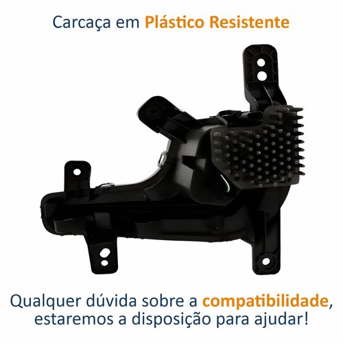 Farol Auxiliar Gm Onix 2020 Até 2025 Led Drl 2 Fios Lado Direito Passageiro