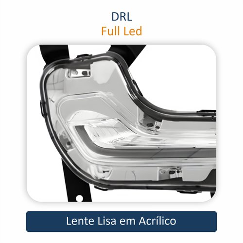 Farol Auxiliar Gm Onix 2020 Até 2025 Led Drl 2 Fios Lado Direito Passageiro
