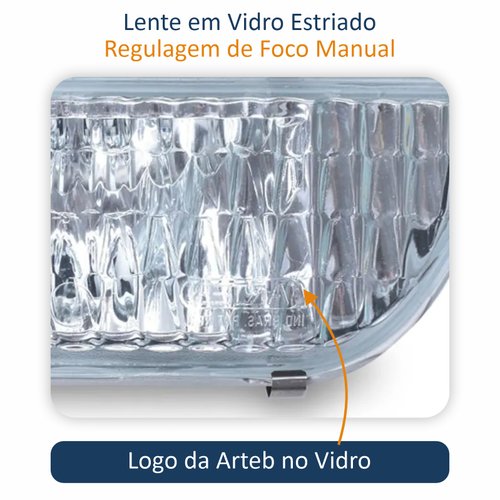 Farol Auxiliar Vw Gol 1987 Até 1996 Original Arteb Lado Esquerdo Motorista