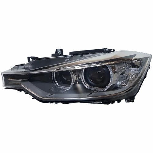 Farol Bmw Serie 3 320i 325i 328i 2013 Até 2016 Elétrico Com Projetor Entrada Angel Eyes Lado Esquerdo Motorista