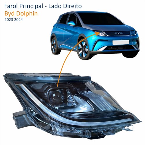 Farol Byd Dolphin 2023 2024 Full Led Lado Direito Passageiro