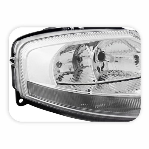 Farol Citroen C3 2002 até 2012 Máscara Cromada Lado Direito Passageiro