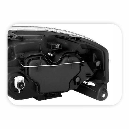 Farol Citroen C3 2002 até 2012 Máscara Negra Lado Direito Passageiro
