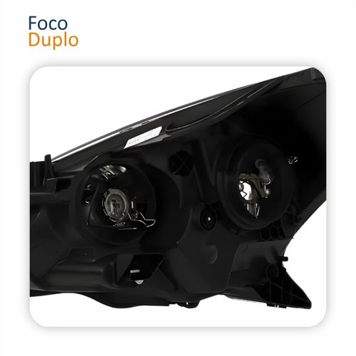 Farol Principal Citroen C3 2013 Até 2021 Máscara Cromada Lado Direito Passageiro