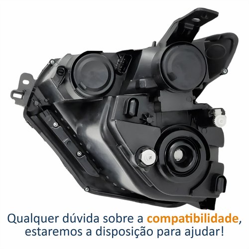 Farol Principal Citroen C3 2021 2022 2023 2024 2025 Sem Led Drl Lado Direito Passageiro