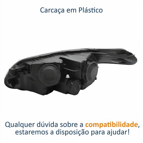 Farol Citroen C3 Picasso 2011 Até 2015 Cromado Depo Lado Direito Passageiro