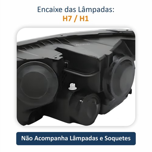 Farol Citroen C3 Picasso Aircross 2011 Até 2015 Cromado Depo Lado Direito Passageiro