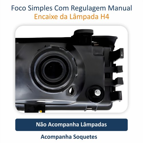 Farol Dianteiro Volkswagen Gol G2 1995 1996 1997 1998 1999 Parati G2 1996 1997 1998 1999 Saveiro 1998 1999 2000 Original Máscara Cinza Lado Direito Passageiro
