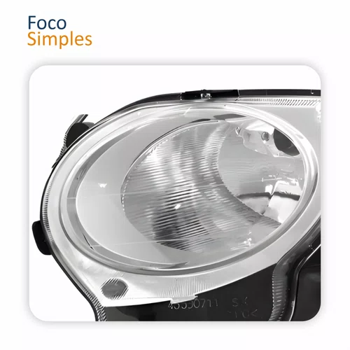 Farol Principal Fiat 500 Lounge Sport 2010 2011 Lado Esquerdo Motorista