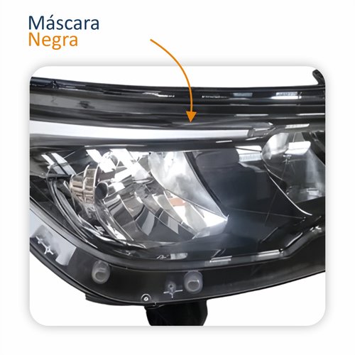Farol Principal Fiat Argo Cronos 2024 2025 Máscara Negra Com Drl Lado Direito Passageiro