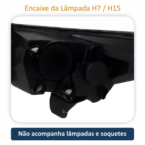 Farol Fiat Cronos 2024 Até 2025 Máscara Negra Sem Led Lado Direito Passageiro