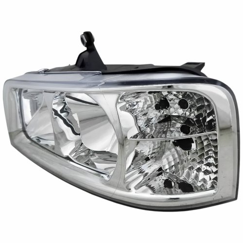Farol Fiat Ducato 2005 Até 2015 Mascara Cromada Lado Esquerdo Motorista