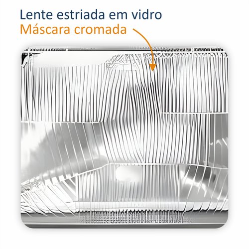 Farol Fiat Elba 1991 Até 1996 Lente De Vidro Lado Esquerdo Motorista