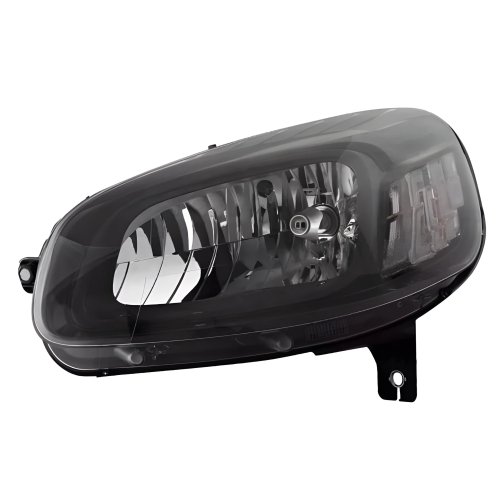 Farol Fiat Fiorino 2022 2023 Máscara Negra Lado Esquerdo Motorista