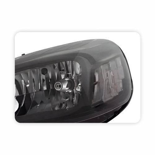 Farol Fiat Fiorino 2022 2023 Máscara Negra Lado Esquerdo Motorista