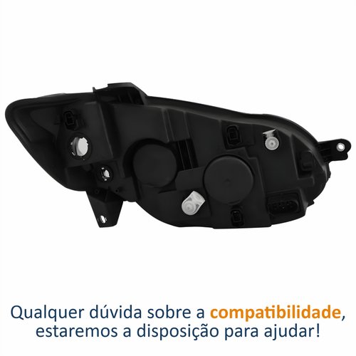 Farol Principal Fiat Idea 2011 Até 2016 Cinza Lado Esquerdo Motorista