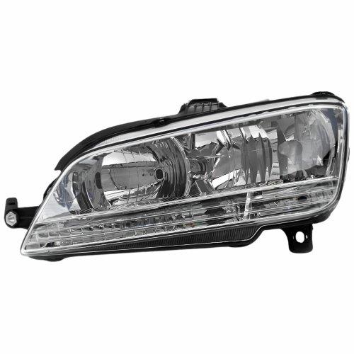 Farol Fiat Idea 2006 2007 2008 2009 2010 Mascara Cromada Lado Esquerdo Motorista