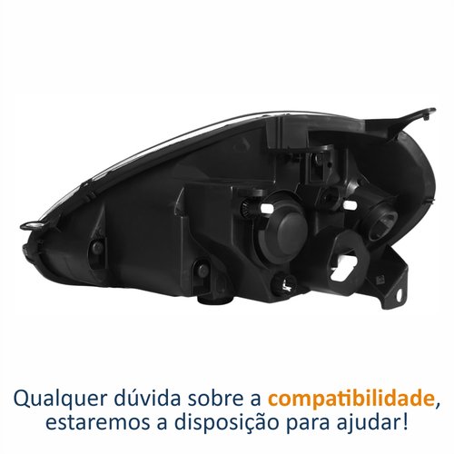 Farol Fiat Punto 2013 Até 2016 Máscara Cromada Lado Direito Passageiro