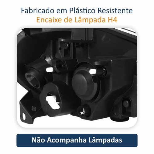 Farol Fiat Punto 2013 Até 2016 Máscara Cromada Lado Esquerdo Motorista