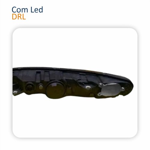 Farol Superior Fiat Toro 2016 Até 2021 Led Com Drl Lado Esquerdo Motorista