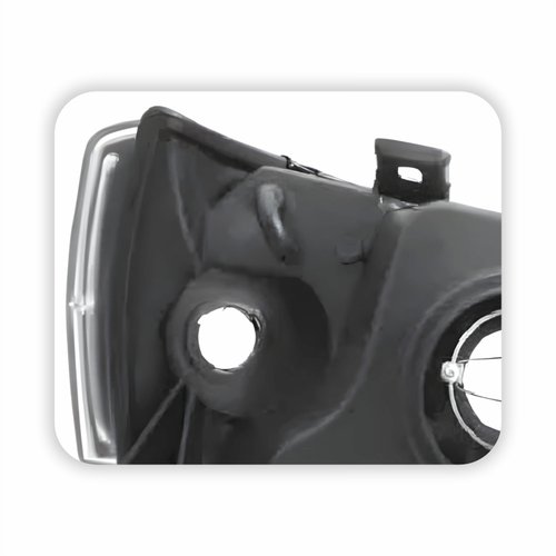Farol Fiat Uno 2004 Até 2013 Máscara Negra Lado Esquerdo Motorista
