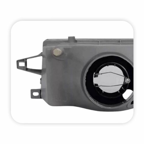 Farol Fiat Uno Fiorino Elba Premio 1991 até 2003 Lente de Vidro Foco Simples Máscara Cromada Lado Direito Passageiro