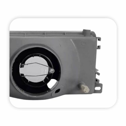 Farol Fiat Uno Fiorino Elba Premio 1991 até 2003 Lente de Vidro Foco Simples Máscara Cromada Lado Direito Passageiro