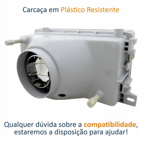 Farol Fiat Uno Fiorino Elba 1991 até 2003 Original Arteb Foco Simples Lado Direito Passageiro