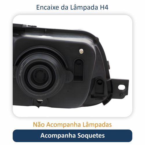 Farol Fiat Uno Fire Fiorino 2004 2005 2006 2007 2008 2009 2010 2011 2012 2013 2014 Original Máscara Cromada Lado Esquerdo Motorista