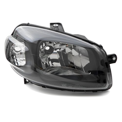 Farol Fiat Uno Way Vivace 2010 Até 2014 Fiorino 2014 Até 2019 Máscara Negra Foco Simples Lado Direito Passageiro