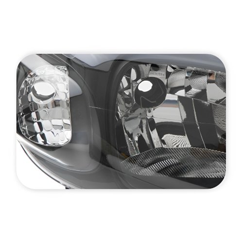 Farol Fiat Uno Way Vivace 2010 Até 2014 Fiorino 2014 Até 2019 Máscara Negra Foco Simples Lado Direito Passageiro
